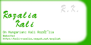 rozalia kali business card